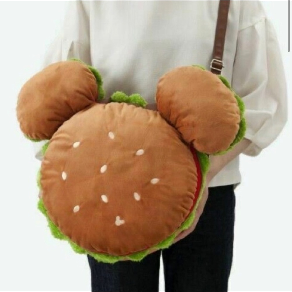 Disney hamburger plush bag